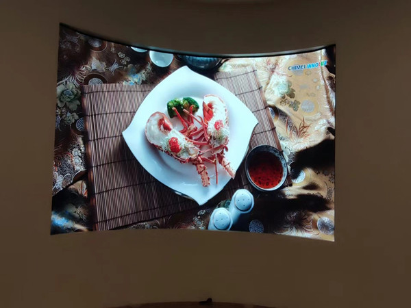 金堂室内P2.5弧形LED屏